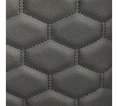 Ромб 4,5 черный на LUX black стеганная ткань