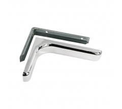 Консоль с дек.накладкой L-240мм Н-144 хром