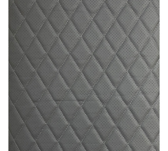 Ромб 4,5 серый на MINI light grey стеганная ткань