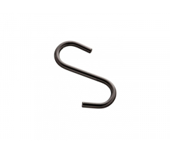 Крючок для рейлинга малый S-обр 60*40мм черн.мат