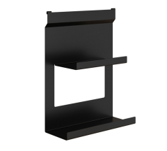 Полка для специй двойная черная RB