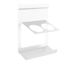 Держатель для 2-х бутылок белый RW