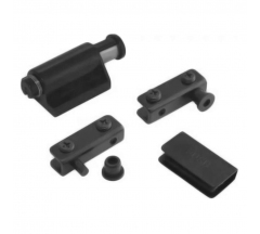 Стеклодержатель черный 1 дверь авт.защ