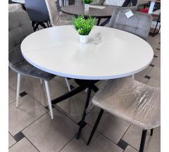 Стол Сидней D1000 Белый матовый круг