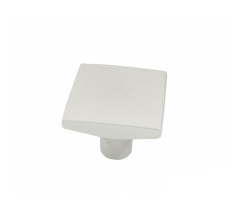 Ручка-кнопка квадрат 30*30 белый мат