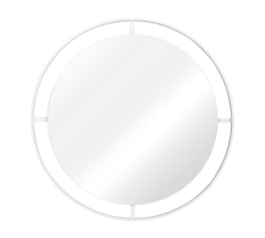 Зеркало настенное 6006-Z1 D=60см круг метал.белый