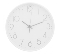 Часы КЛАССИКА 3017-002 d=30см круг.белый+серебро,Рубин