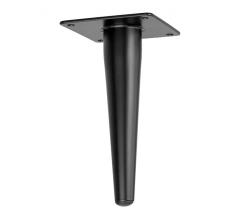 Опора 150 черная прямая копытце сталь