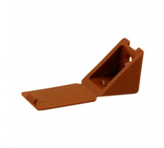Уголок на 2 шурупа Коричневый (100шт/уп)