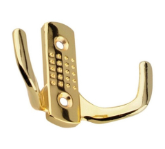 Крючок с перфорацией 2-х рожковый золото 04.48.01