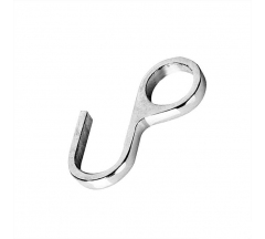 Крючок для рейлинга  одинарный закрытый  хром