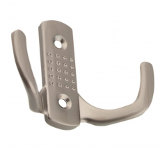 Крючок с перфорацией 2-х рожковый никель 04.48.05