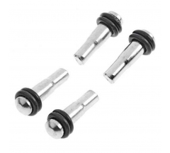 Стеклодержатель меб.круглый металл,цвет хром,4шт