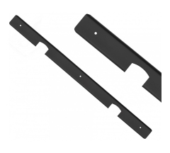 Планка для столешницы угловая 38мм металл черный