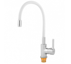 Смеситель д/кухни RUSANT PC-K 5655-04 белый (подводка)