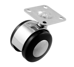 Опора D-50мм на площадке с хром. вставкой