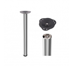 Опора 710*60 центр. крепление хром