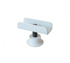 Опора М8 под плиту 16мм с пяткой Белый