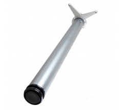 Опора 710*60 боковое крепление хром мат