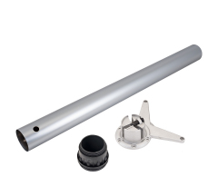 Опора 820*60 боковое крепление хром мат