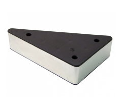 Опора ST1006-A пластик хром треугольная