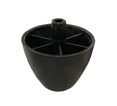 Ножка H-45мм D-60мм со штырем нерегул.черная