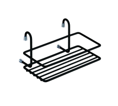 Полка малая короткая черный мат