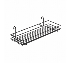 Полка широкая короткая черный мат