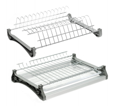 Посудосушилка хром 2-х ур 500*280 рама+поддон