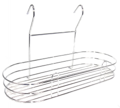 Полка овальная LE560 хром 405*190*255