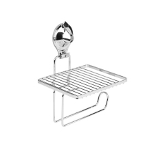 Держатель т/бумаги c полочкой на присоске (Air-lock) UI-3003