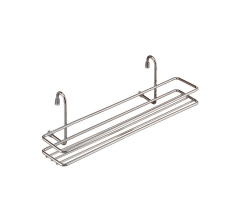 Полка для специй короткая 360*105*120 хром