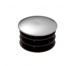 Заглушка плоская для трубы D25мм хром