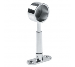 Держатель трубы регулир.концевой хром