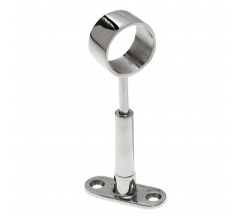 Держатель трубы регулир.сквозной хром