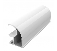 Профиль вертикальный С ПРЕМИАЛ белый глянец 5400