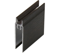 Профиль горизонт.нижний ПРЕМИАЛ венге темный 5900/12шт
