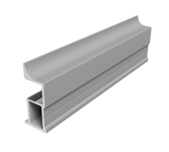 Профиль вертикальный ELEPHANT полукруглый хром мат 5400