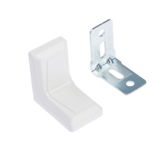 Уголок 26*26  с декор.накладкой бел/цинк (250шт)