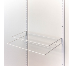 Обувница навесная 2-х ярусная 607мм белая