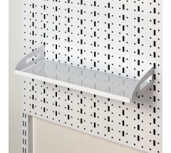 Полка навесная 418*150мм белая