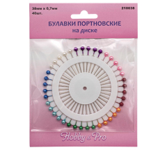 Булавки портновские на диске 40шт