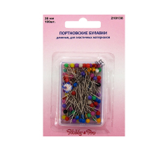 Булавки портновские длинные для эласт.мат-в 100шт