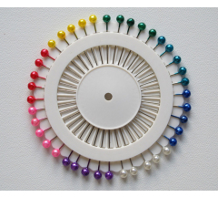 Булавка 6*6*46мм (30шт) ассорти